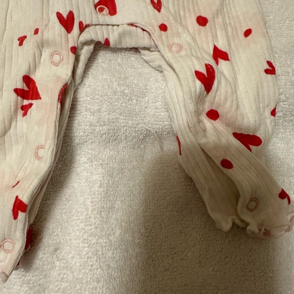 Cat & Jack Valentine one piece outfit with attached tutu size 0-3 months - Picture 3 of 4